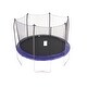 preview thumbnail 1 of 4, Skywalker Trampolines 12 Foot Round Outdoor Trampoline with Enclosure, Blue - 144 x 144 x 108 inches
