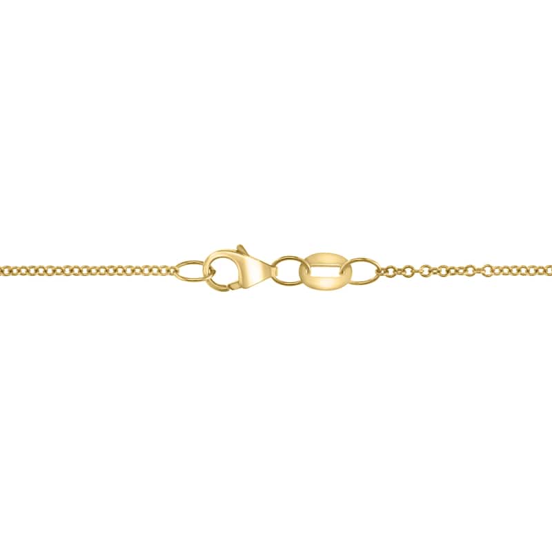 EFFY 14K Gold Diamond Green Onyx Pendant Necklace