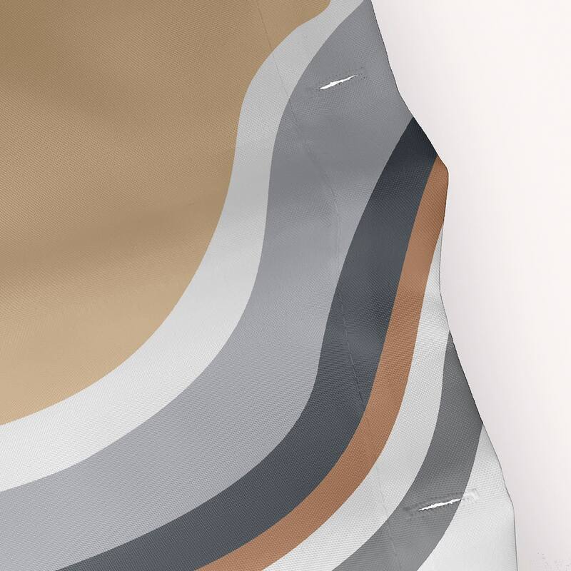 Agate Geometric Print Shower Curtain