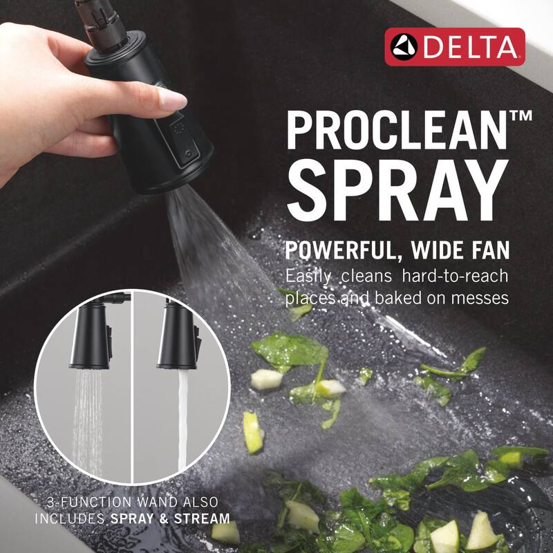 Delta 9684TL-DST Renaldi 1.8 GPM Single Hole Pre-Rinse Kitchen Faucet