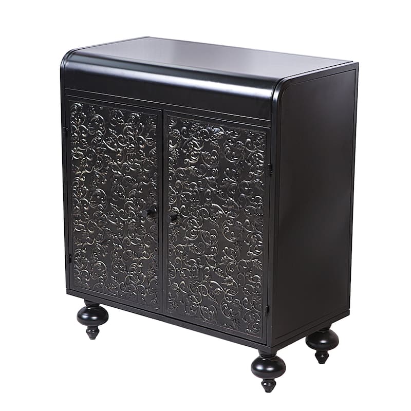 Art Accent Cabinet With 2 Doors, Sideboard Buffet Cabinet with Storage, Distressed Decorative Storage Cabinet
