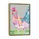 preview thumbnail 7 of 7, iCanvas "Cluck Norris" by Kait Roberts Framed Gold - 26x18