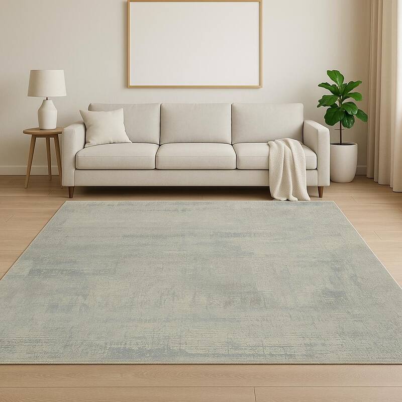HomeRoots Abstract Contemporary Rectangle Area Rug - 120.00 in. x 96.00 in. x 0.25 in. - 120.00 in. x 96.00 in.  x 0.25 in.