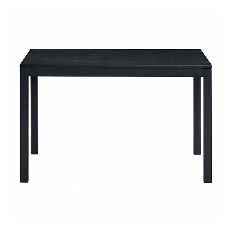 Rectangular Wooden Dining Table in Black Finish