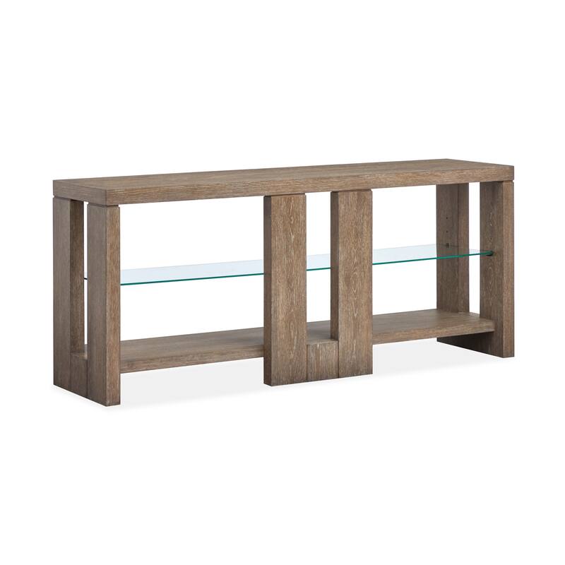 Magnussen Home Conway Spiced Brown Console Sofa Table - 64''W x 16''D x 27''H - 64''W x 16''D x 27''H