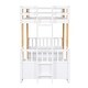 preview thumbnail 6 of 5, Twin Size Pine Loft Bed with Guardrails, Ladder, and 2 Seats with Storage