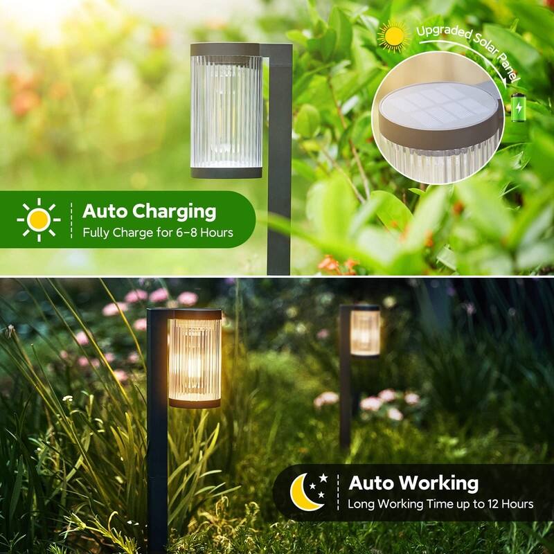 6-Pack Solar Garden Pathway Lights – Bright & Waterproof