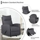 preview thumbnail 4 of 11, Fabric Rocker Recliner Chair Steel Glider Recliner Living Room Sofa