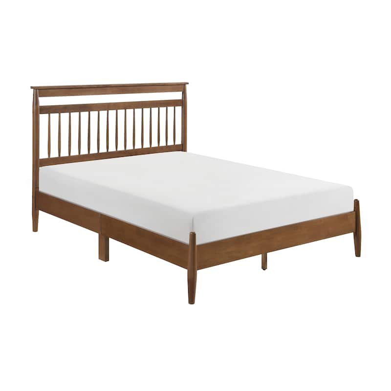 Mandel Platform Bed, King - Chestnut