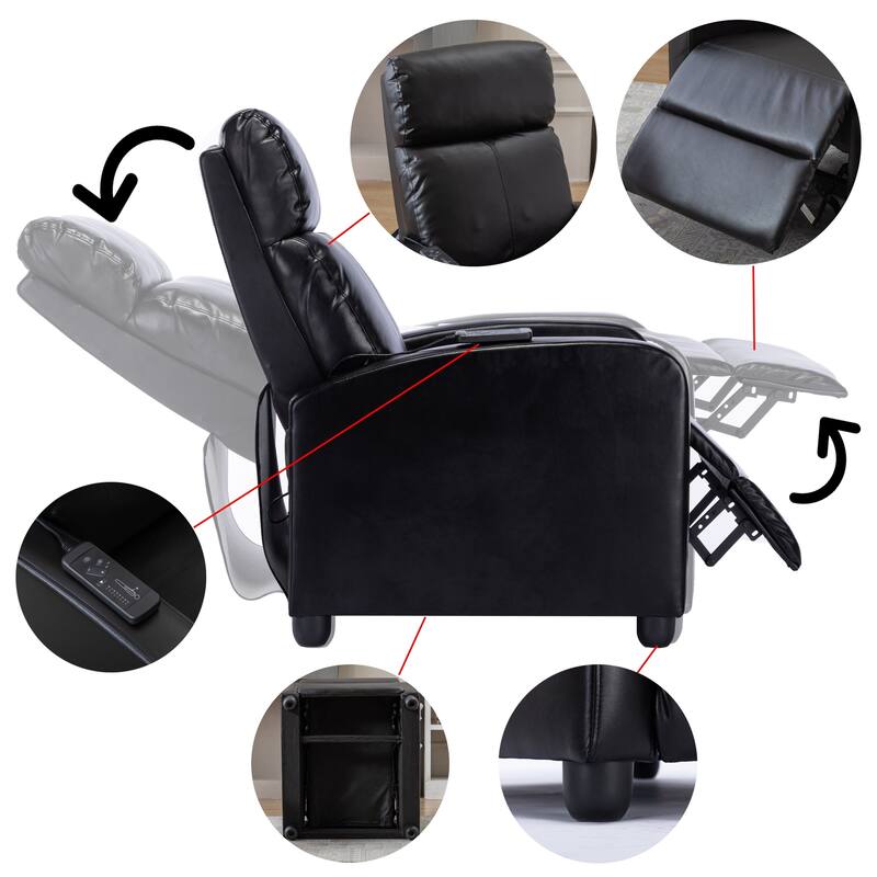 Adjustable Push Back Recliners for Living Room