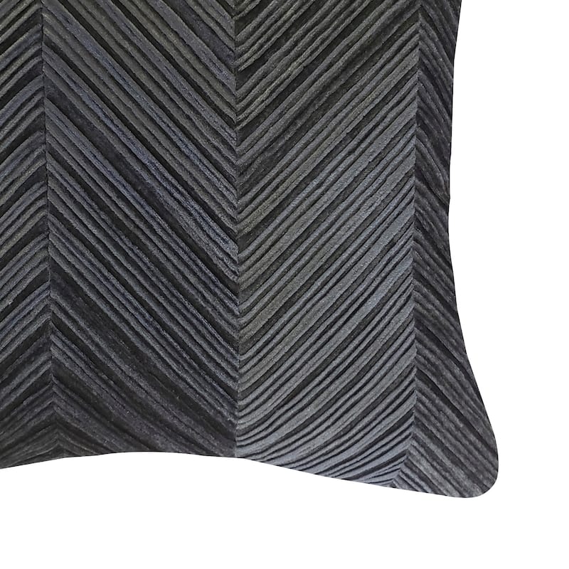 Edie At Home Chevron Velvet Decorative Pillow 20x20