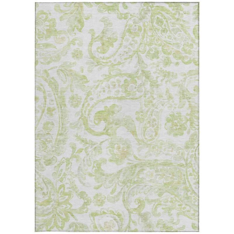 HomeRoots Paisley Transitional Rectangle Outdoor Rug