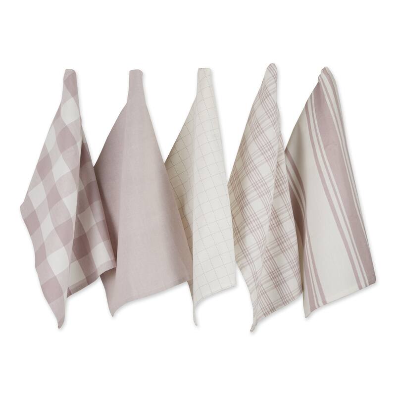 DII Asst Vintage Everyday Dishtowel (Set of 5)