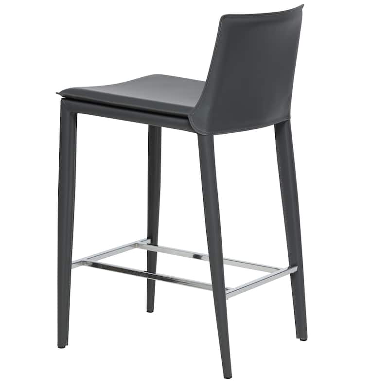 Hilton 25.5" Leather Counter and Bar Stool (Single)