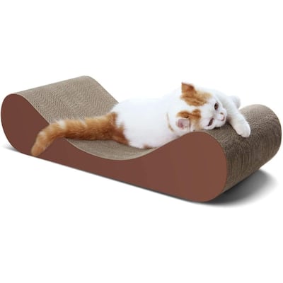 Wooden Cat Scratcher Cat Cardboard Lounge Bed Furniture Protector