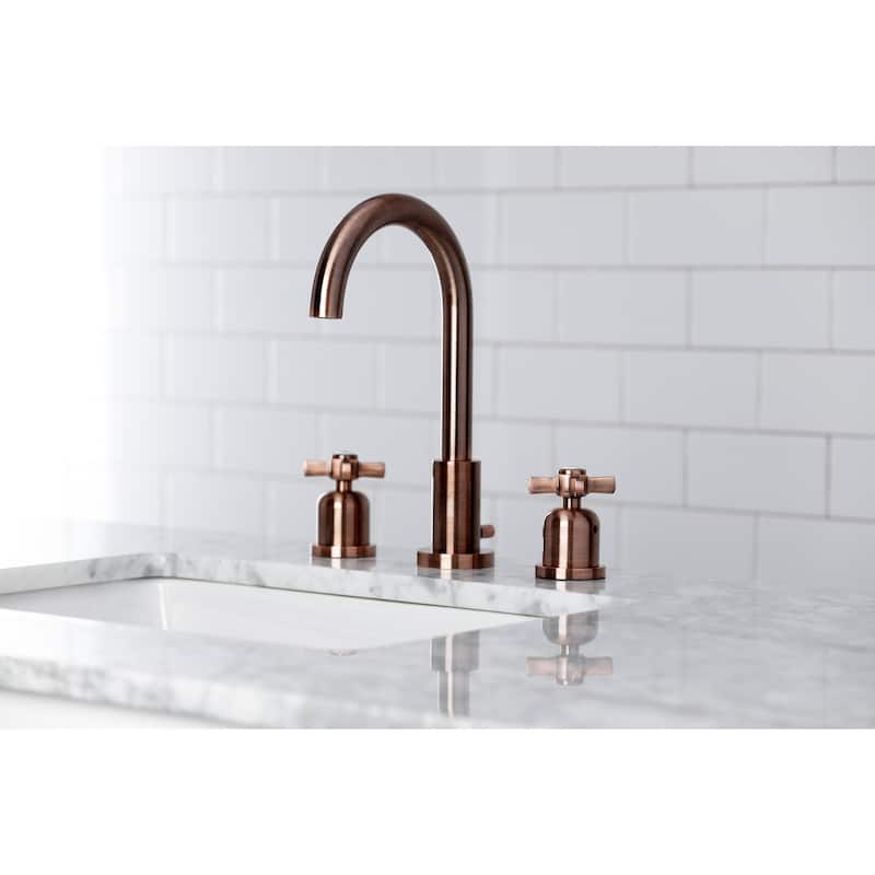 Millennium 8 in. Widespread Bathroom Faucet - Antique Copper