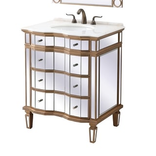 30" Mirrored Asselin Bathroom Sink Vanity