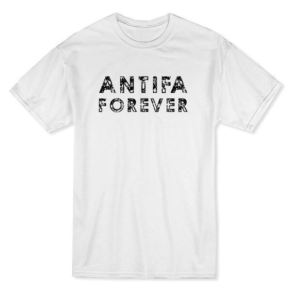 Shop Antifa Forever Black Font Men S White T Shirt Overstock 18322744