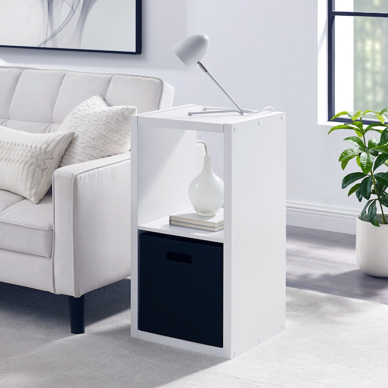 Two Cube Storage Cabinet - 30" - White