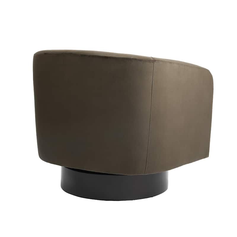 2 Set 360-Degree Swivel Round Barrel Chair Velvet Accent Chairs