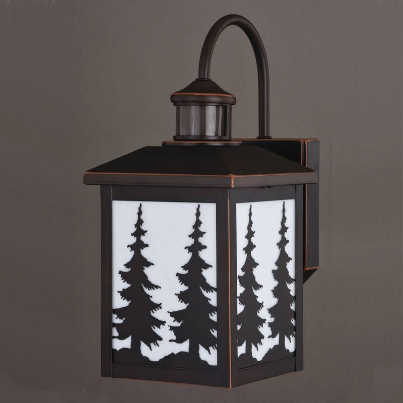 Roseto Brooks 15" Tall Outdoor Wall Sconce with Frosted Glass Shade