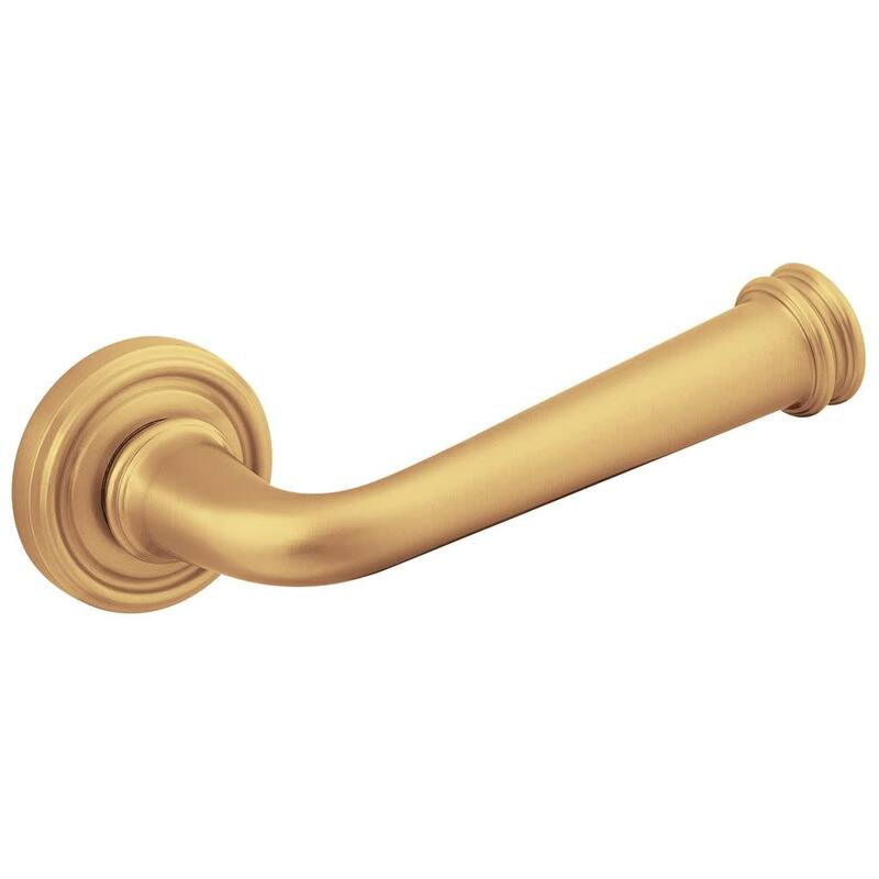 Baldwin Single Left Hand Estate Lever Minus Rosettes - Vintage Brass