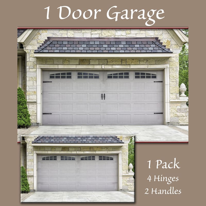 Household Essentials Hinge-It Magnetic Black Decorative Garage Door Accents