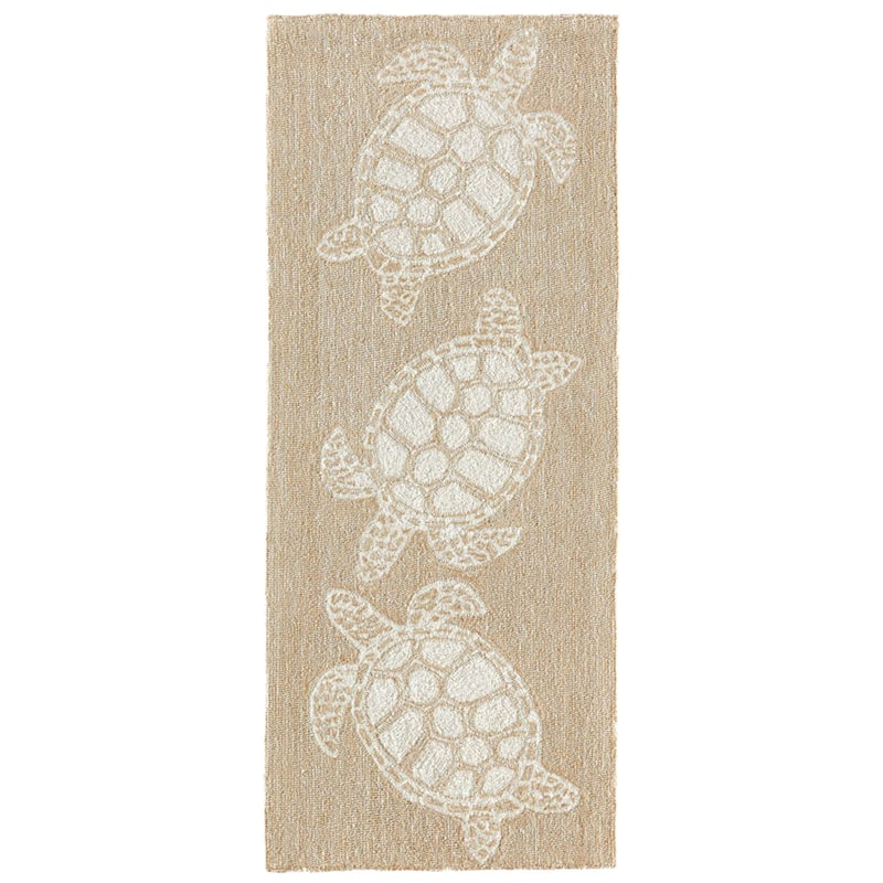 Liora Manne Capri Turtle Indoor/Outdoor Rug - 2' x 5' - Natural