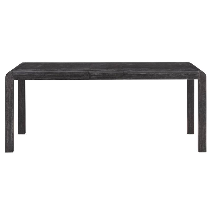 6-Piece Vintage Extendable Dining Table Set for 4-6 with 4 Upholstered Chairs & Bench, Rustic Wire-Brushed Kitchen Table