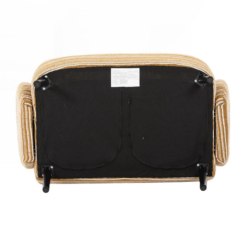 Modern style two-seater sofa with ultra-comfortable armrests, armrest pillows