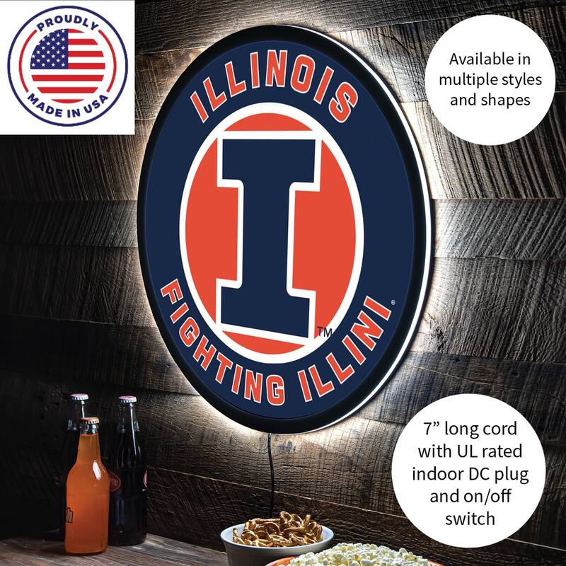 University of Illinois LED Lighted Sign
