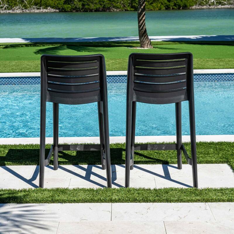 Leva Set of 2 Barstools - Anthracite