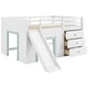 preview thumbnail 4 of 4, Full Size Low Loft Bed with Slide,3 Drawers and Two Doors