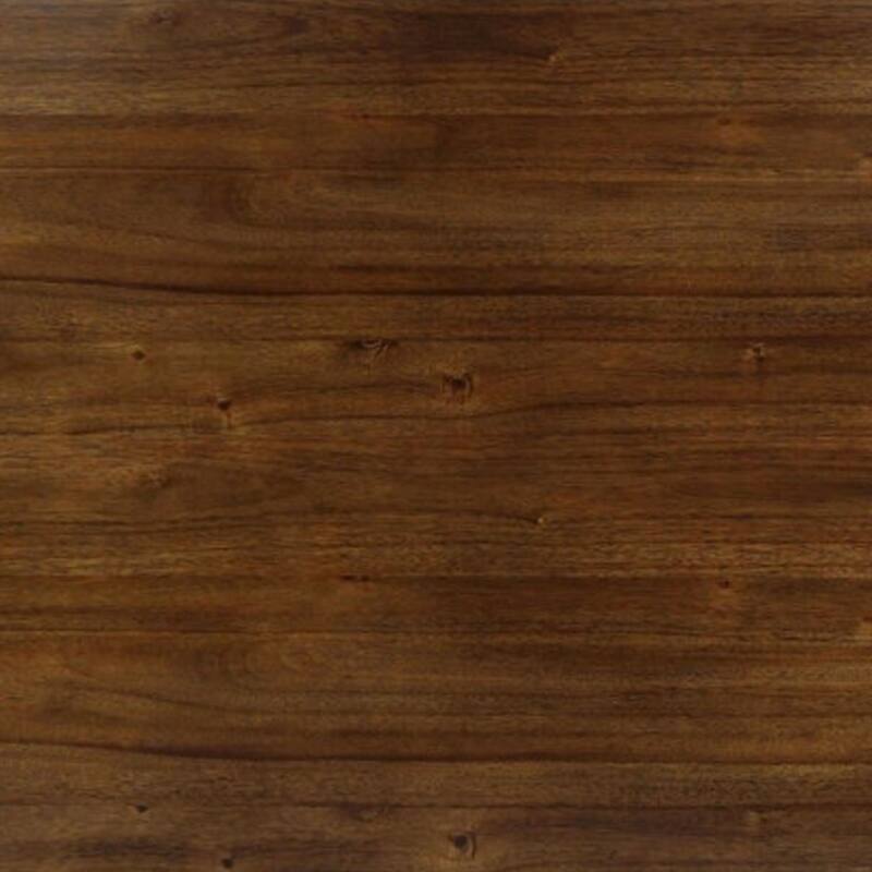 Fordy 7pc Dining Table Set with 6 Beige Fabric Chairs, Walnut Wood