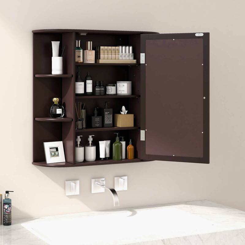 Costway Multipurpose Wall Surface Bathroom Storage Medicine Cabinet