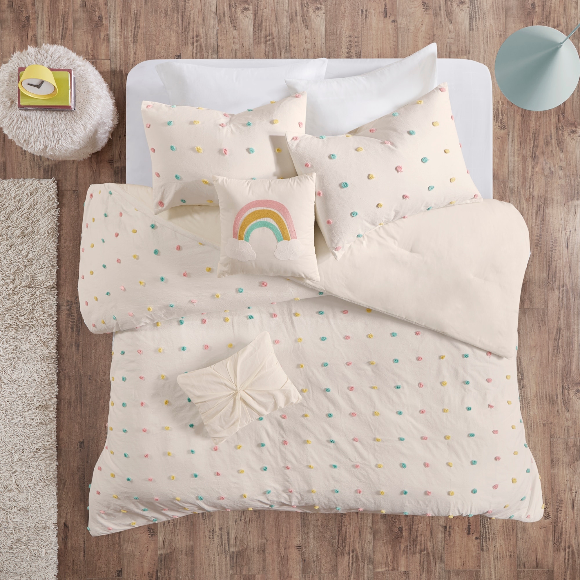 Ensley Cotton Jacquard Pom Pom Comforter Set by Urban Habitat