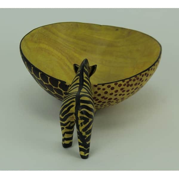 Hand Carved Wooden Zebra Decorative Bowl 10 1 4 Inches Long 3 5 X 10 25 X 7 25 Inches Overstock 18738163