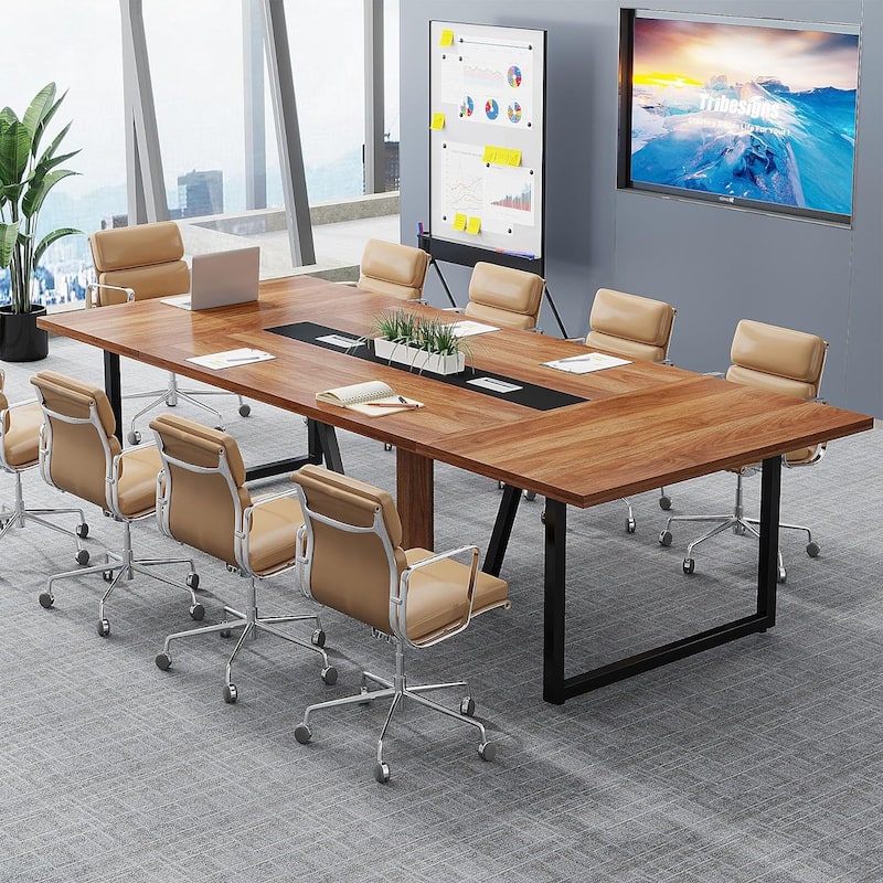 8FT Conference Table, Large Meeting Table for 10 People