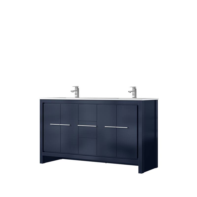Lafarre Bath Vanity Quartz Top, Sink and Chrome Faucet