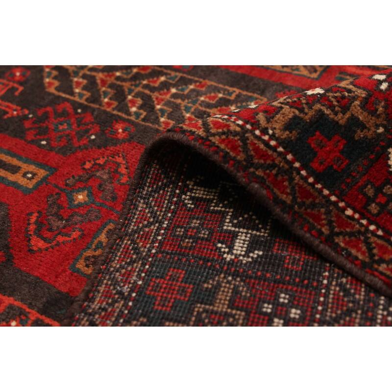 ECARPETGALLERY Hand-knotted Authentic Turkish Black Wool Rug - 3'5 x 7'3