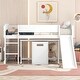 preview thumbnail 12 of 16, Multiple Functions Bed,Low Study Twin Loft Bed with Chair and Rolling Portable Desk