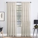 preview thumbnail 1 of 20, Clean Window Twill Stripe Anti-Dust Linen Blend Sheer Curtain Panel, Single Panel