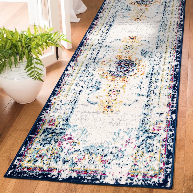 World Rug Gallery Boho Abstract Vintage Oriental Area Rug