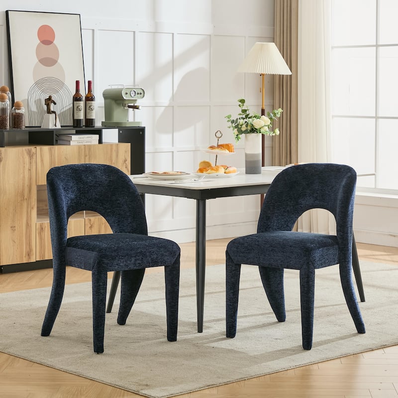 Metal Legs Dining Chair,Cushion Is Comfortable,Design Is Simple