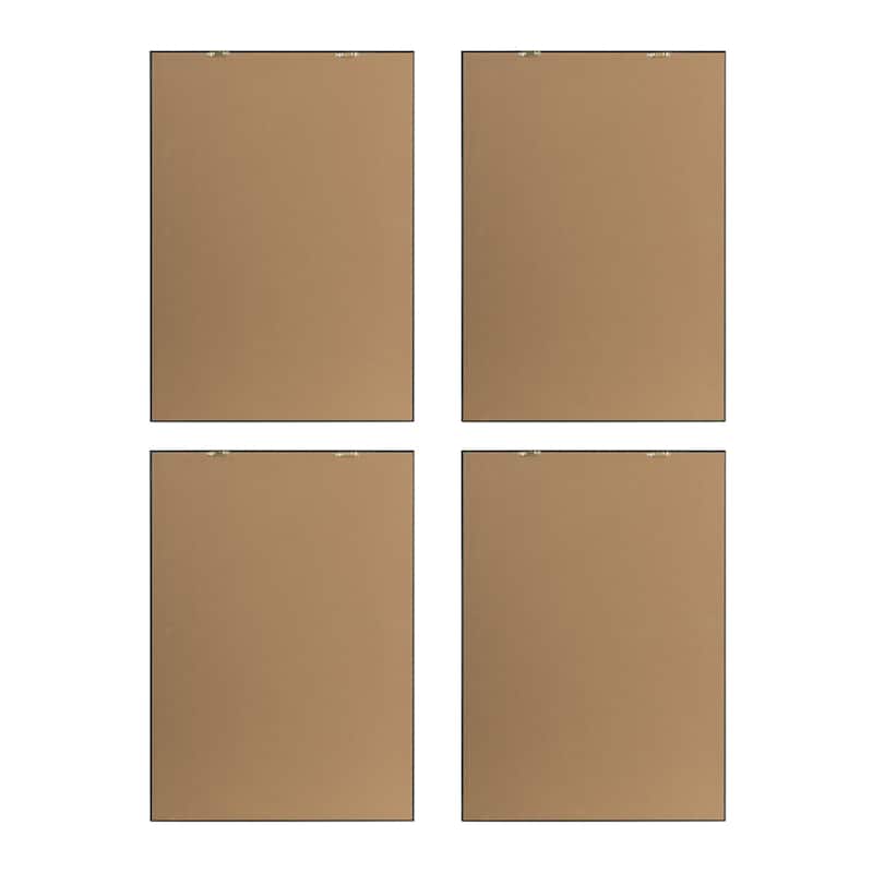 Set of 4 Botanical Black And White Fern Wall Art