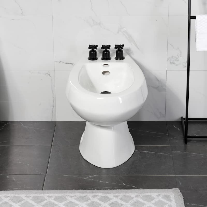 Kingston Brass Millennium Three-Handle Bidet Faucet