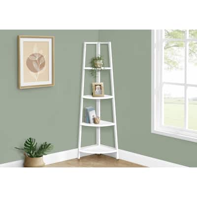 Slim 5-Shelf Bookcase with Tall Narrow Frame, Modern Open Shelves for Storage and Stylish Displays - 17.5