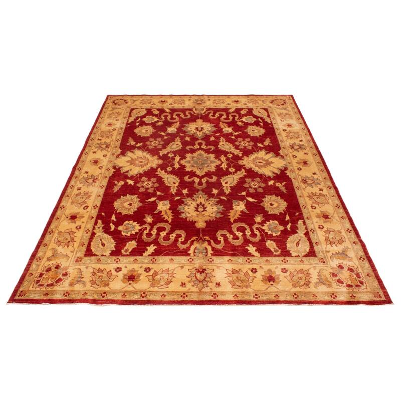 ECARPETGALLERY Hand-knotted Chobi Finest Red Wool Rug - 8'5 x 11'9