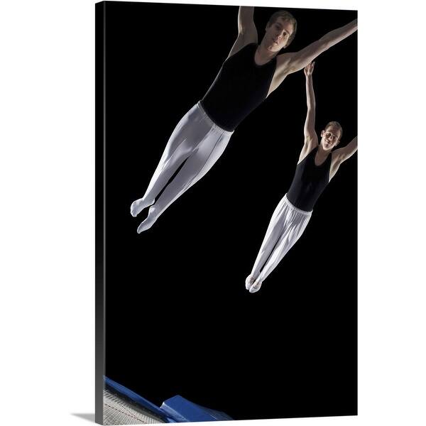 Two Male Gymnasts Canvas Wall Art Overstock 21000248