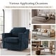 preview thumbnail 73 of 101, Modern Swivel Upholstered Armchair Accent chair Set of 2